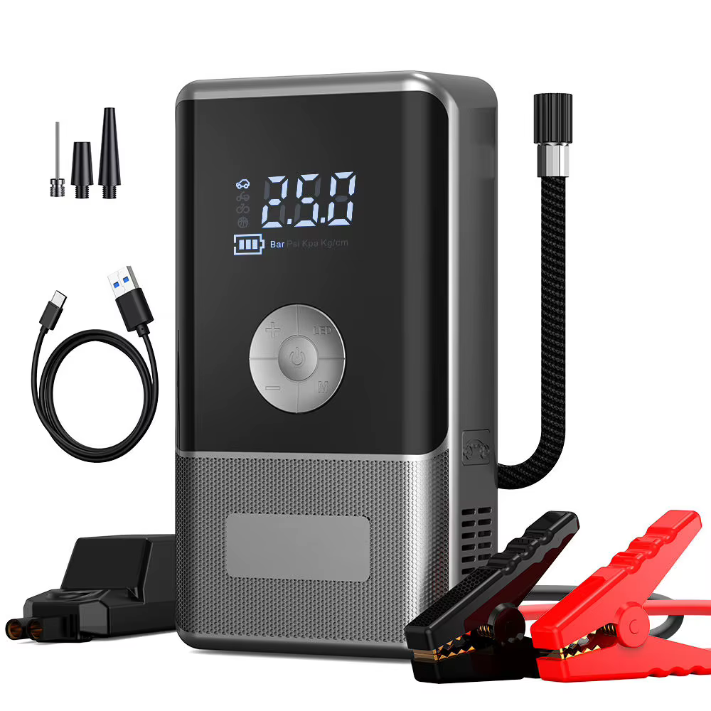 3-in-1 Car Jump Starter, Air Inflator & Power Bank